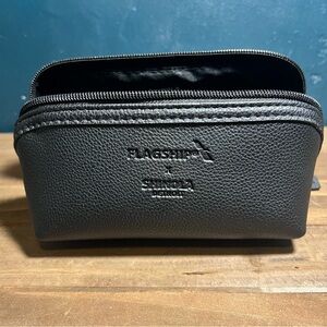 Shinola Detroit Flagship Black Bag For Delta Airlines Cosmetic / Toiletry Case